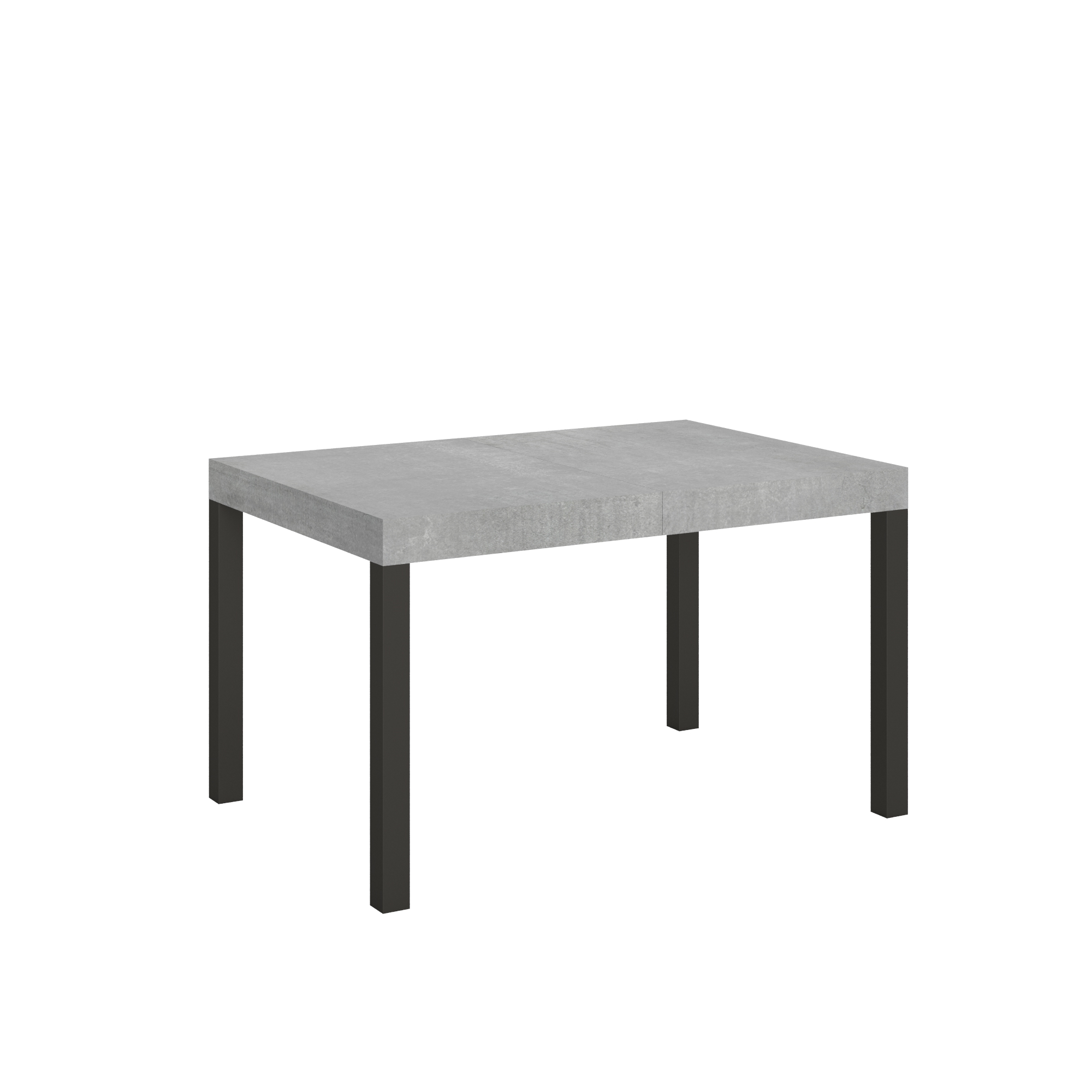 Table Extensible 90x120/224 Cm Everyday Ciment Structure Anthracite