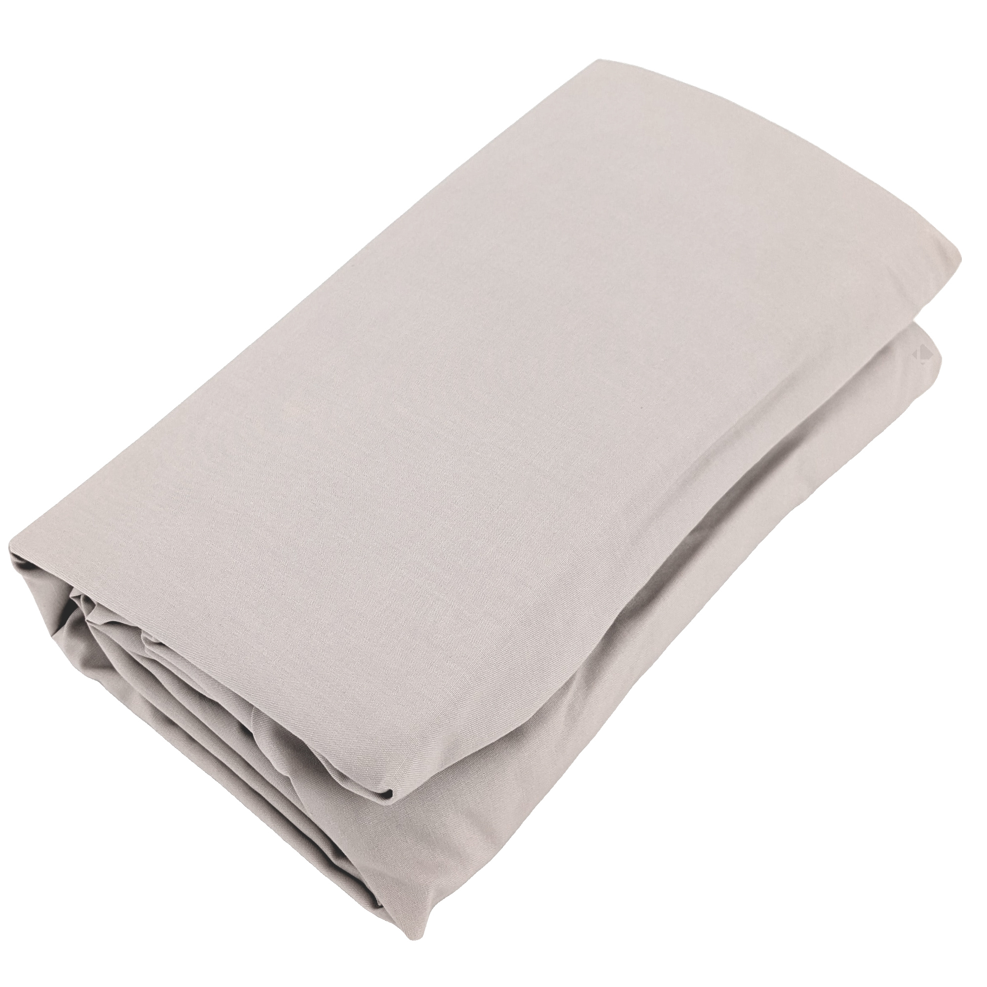 Drap Housse Uni 180x200 Cm Bonnet 35 Cm Percale De Coton Manoir Beige Lin