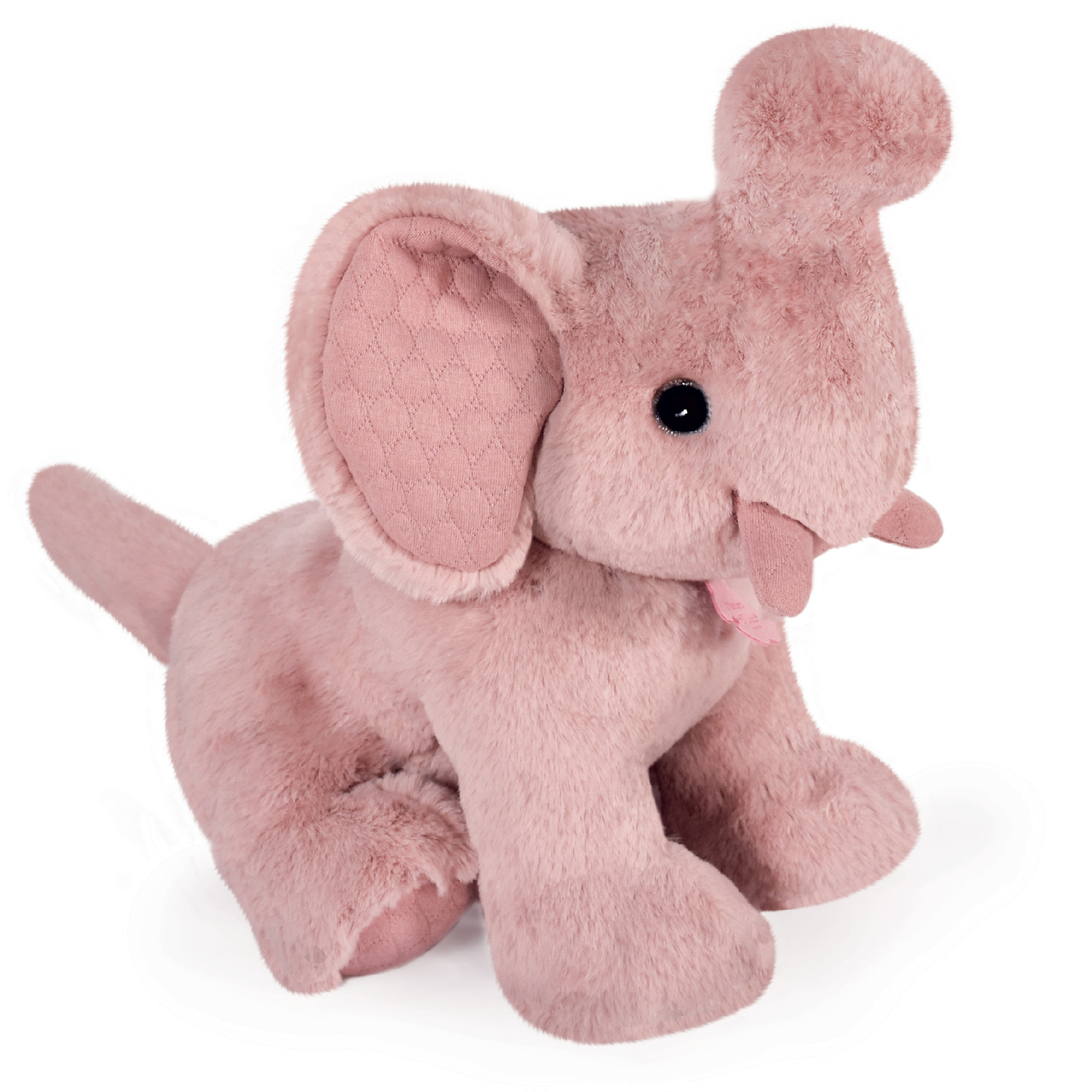 Peluche Éléphant 35 Cm Polyester Collection Preppy Chics Rose