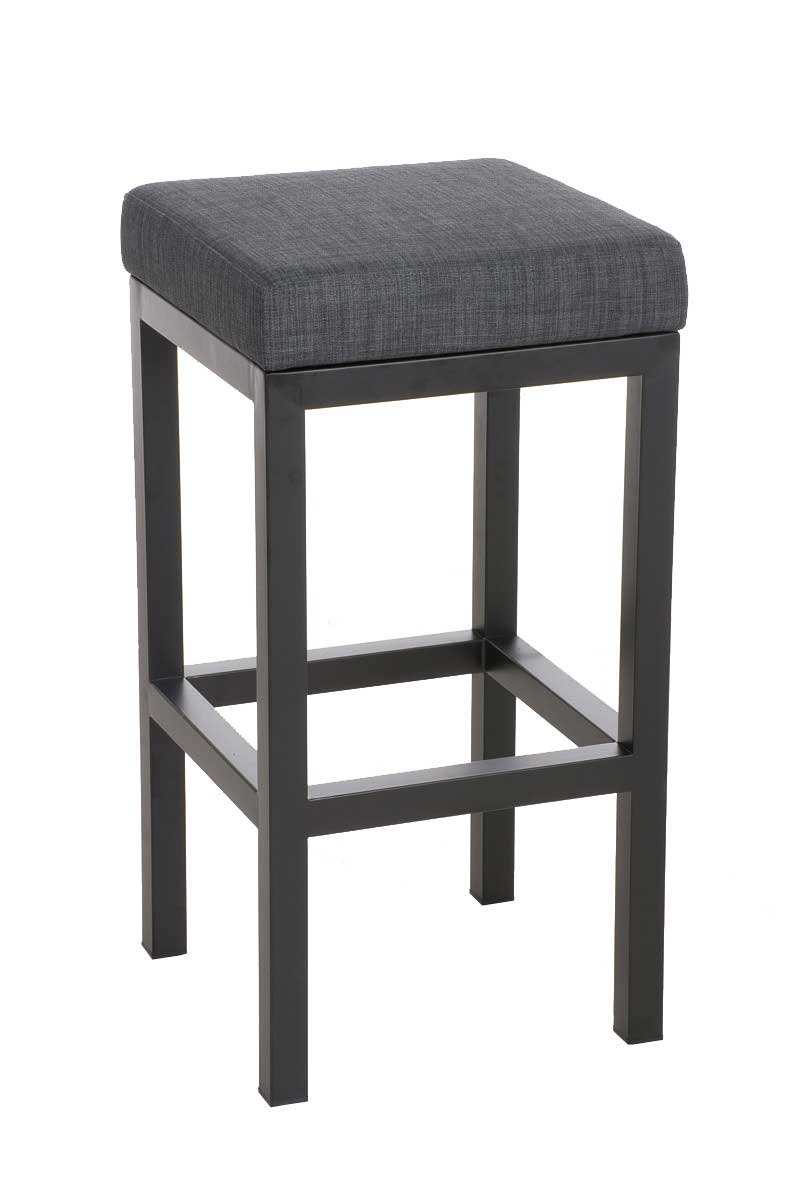 Tabouret De Bar X1 Avec Repose-pieds Design Simple Hauteur D'assise 80 Cm En Tissu 10_0005409