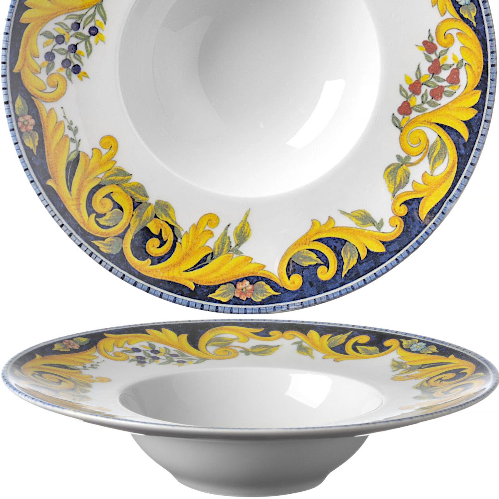 Assiette À Pâtes Specjale Barocco, Diamètre 275 X 60 Mm - Lot De 6