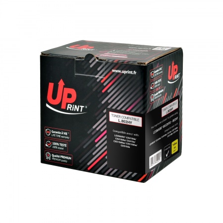 Toner Uprint Compatible Lexmark 80c2hy0 (802hy) Jaune