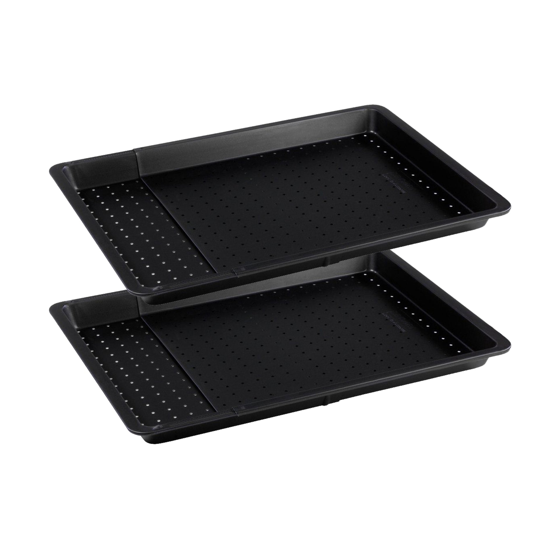 Lot De 2 Plaques À Pizza Rectangulaires Perforées Extensibles
