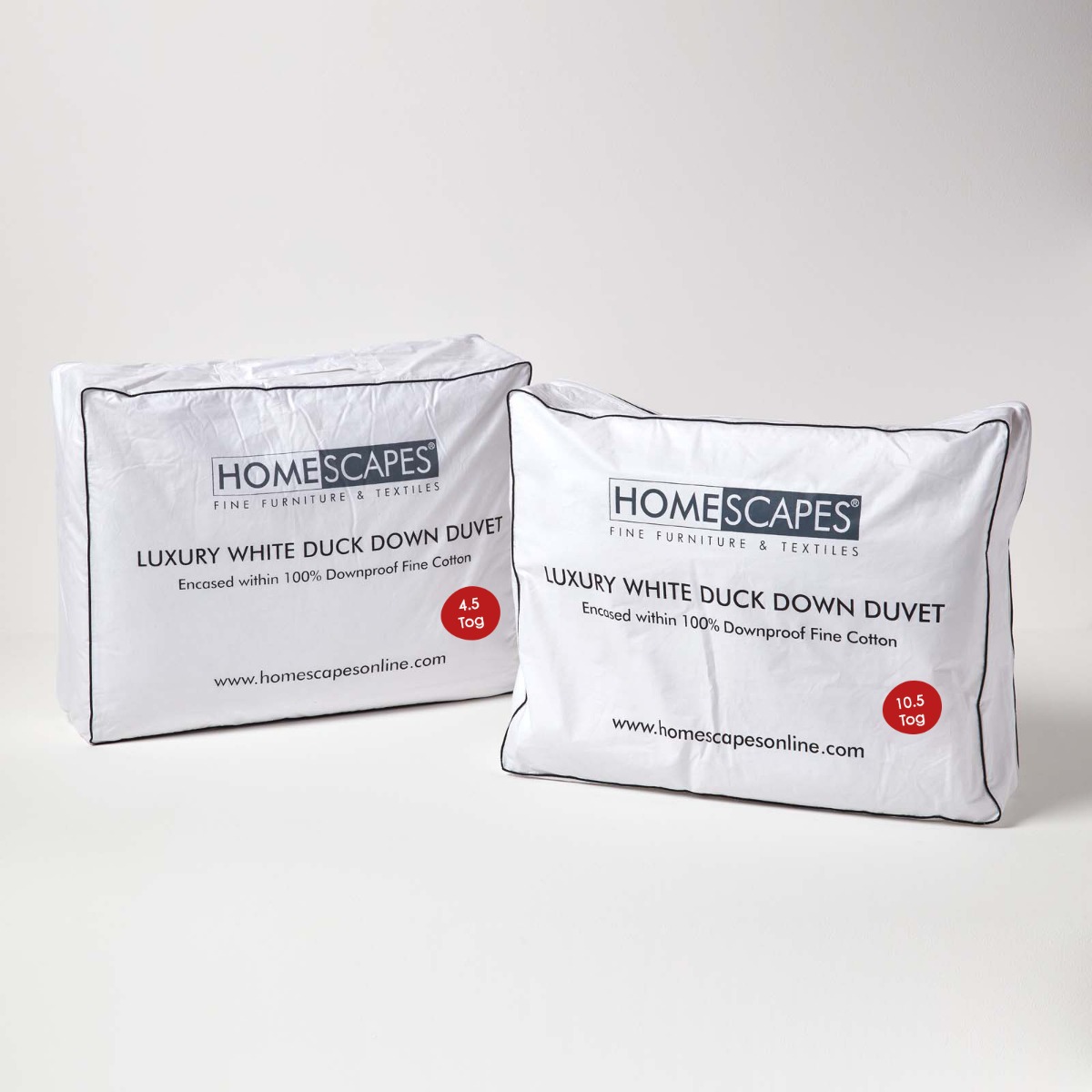 Couette 4 Saisons Plus Premium 260x220cm - 60% Duvet De Canard - Homescapes