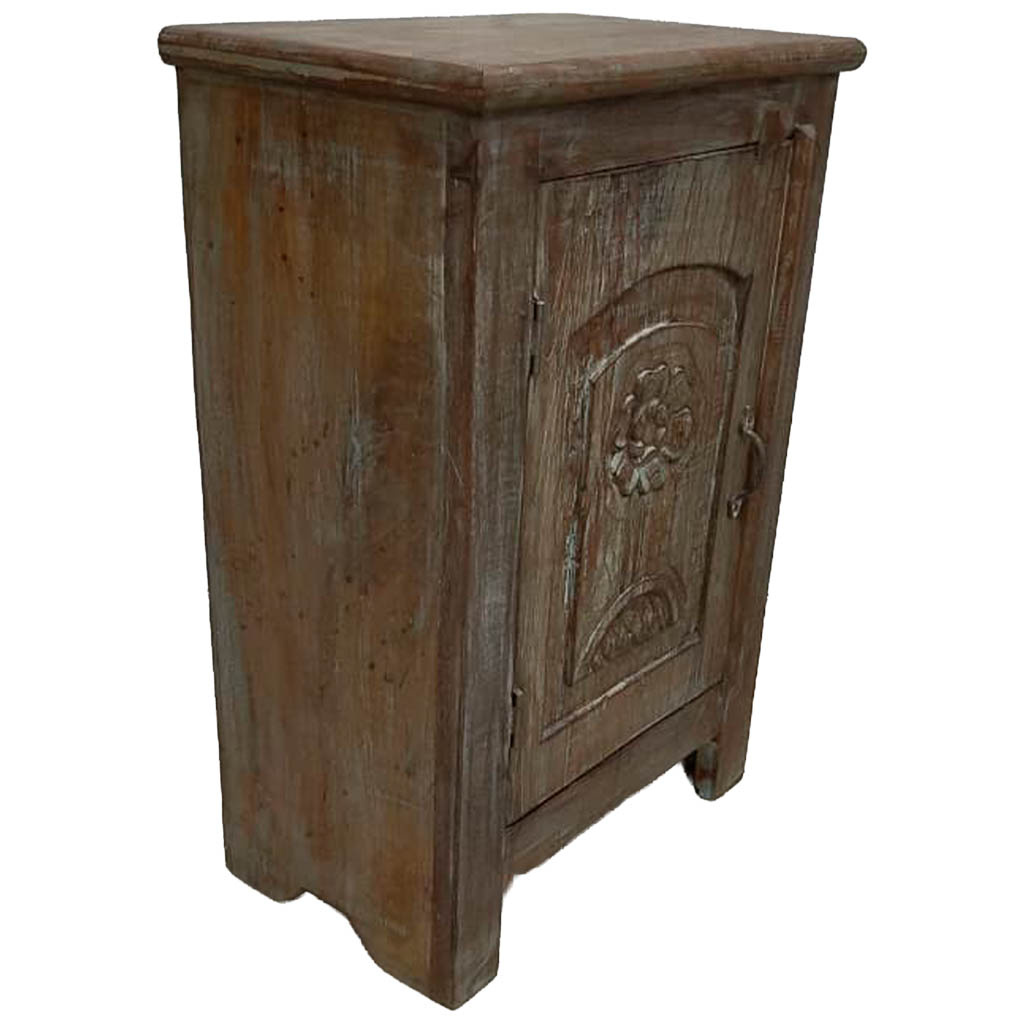 Table De Chevet En Bois Fabriquée À La Main51x30x75h Cm