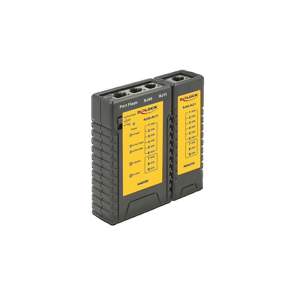 Testeur De Câble Delock 86407 Avec Portfinder Noir
