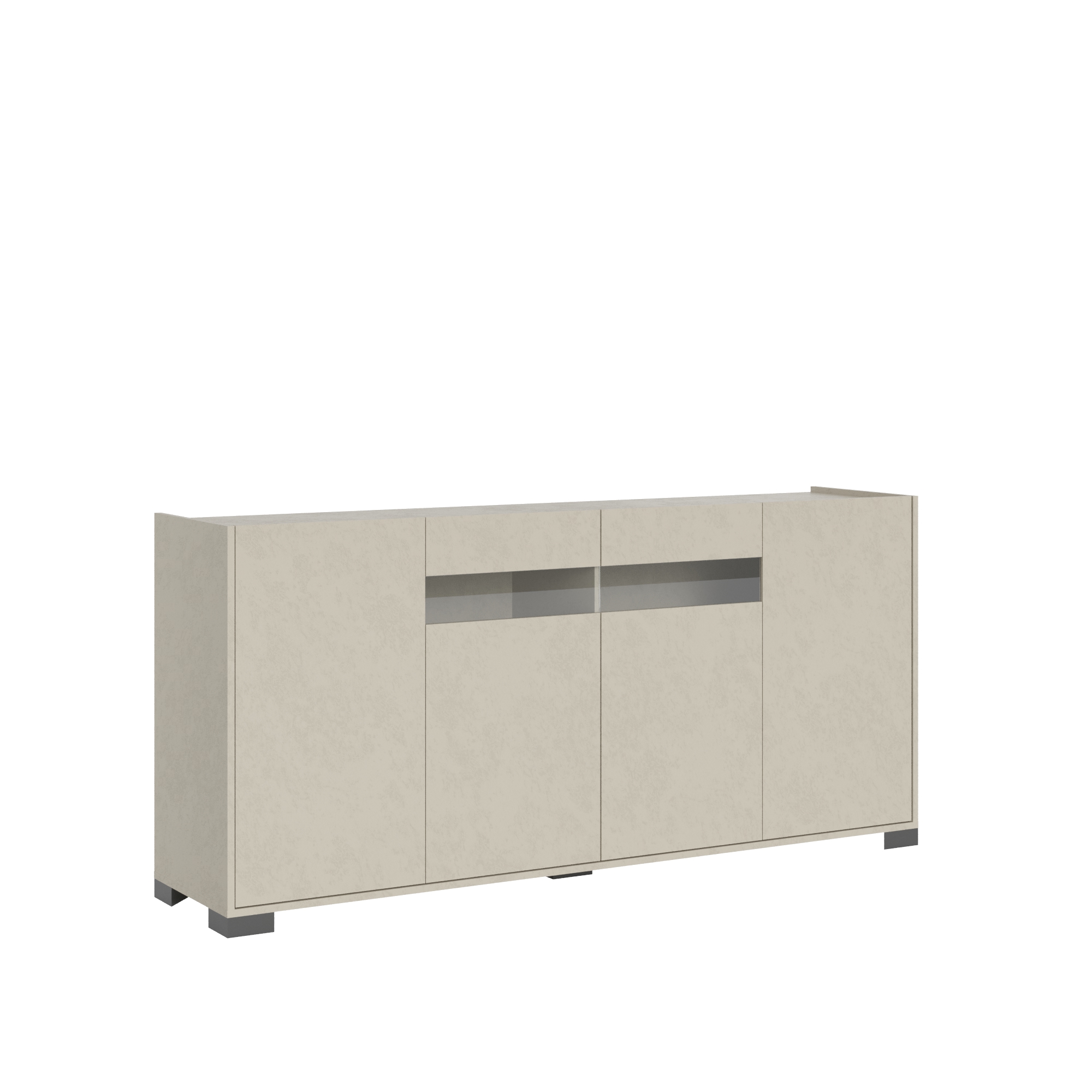Buffet 4 Portes 174x40x81 Cm Riflesso Cachemire