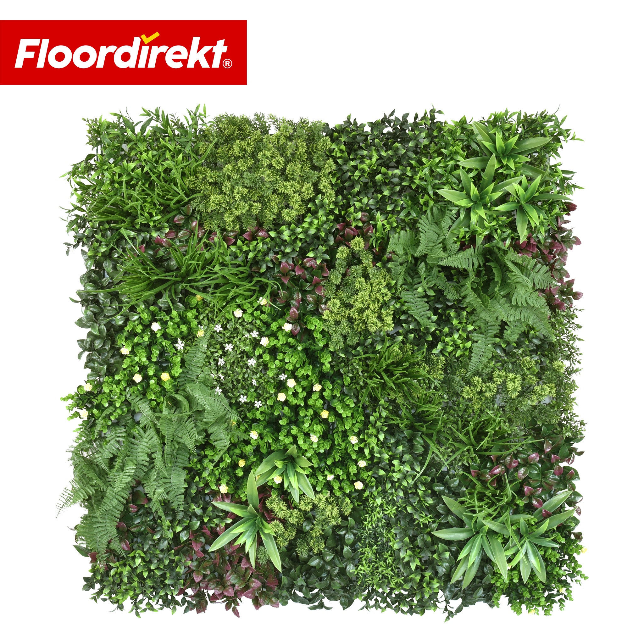 Panneau De Plantes Artificielles Wonderland - 100 × 100 Cm
