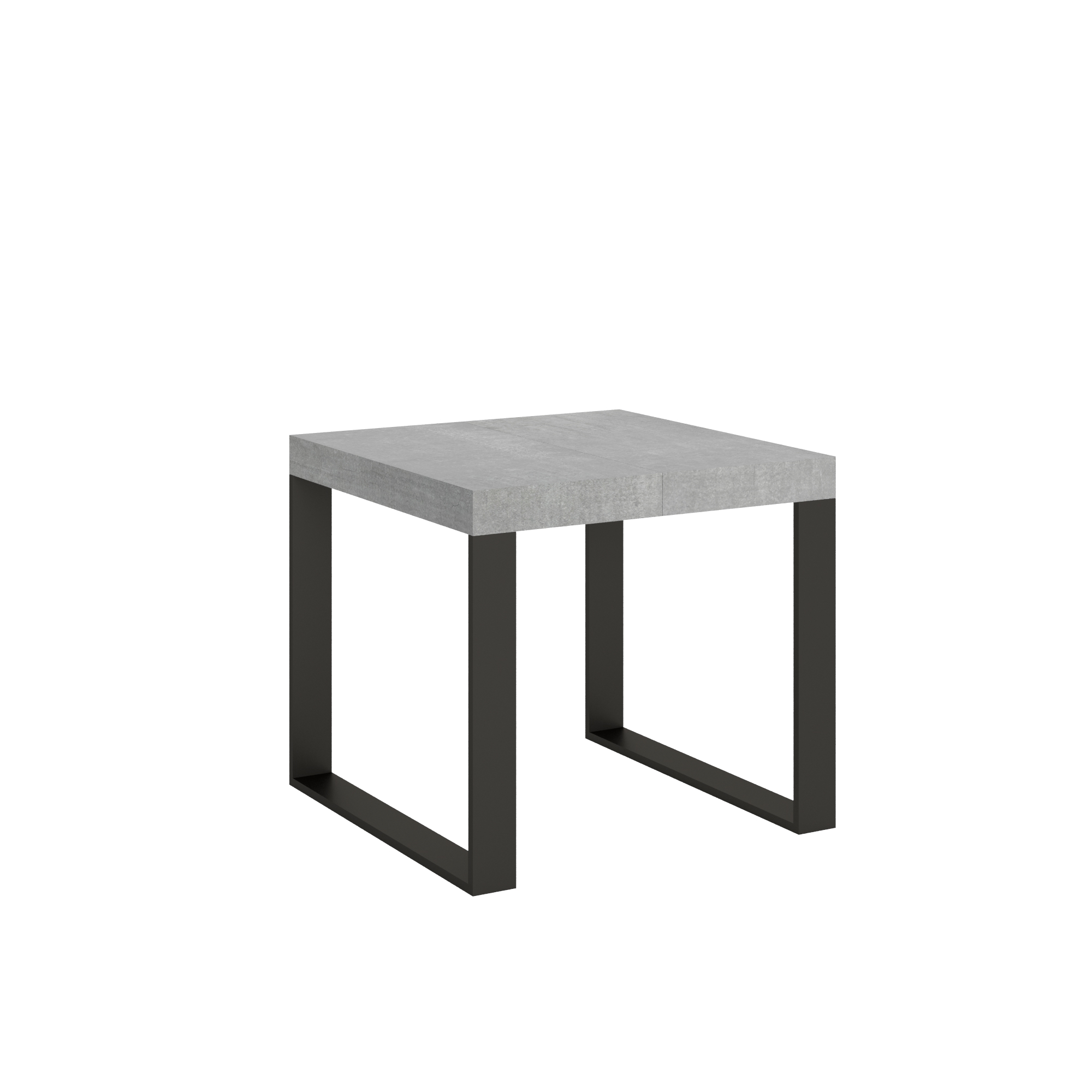 Table Extensible 90x90/246 Cm Tecno Cemento Structure Anthracite