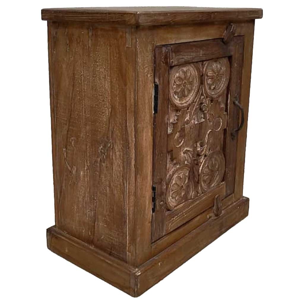 Table De Chevet En Bois Fabriquée À La Main49x28x62h Cm