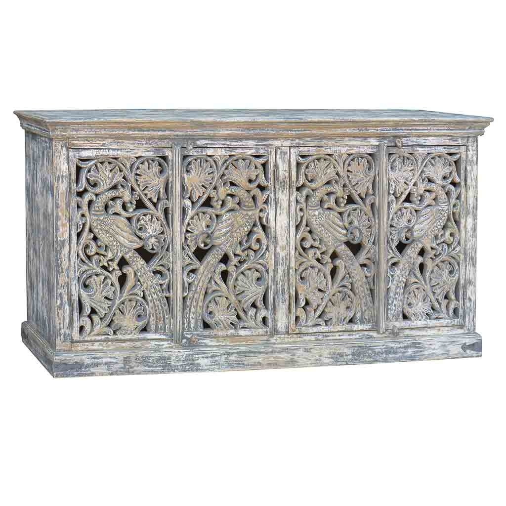 Buffet Artisanal En Bois 180x40x90h Cm