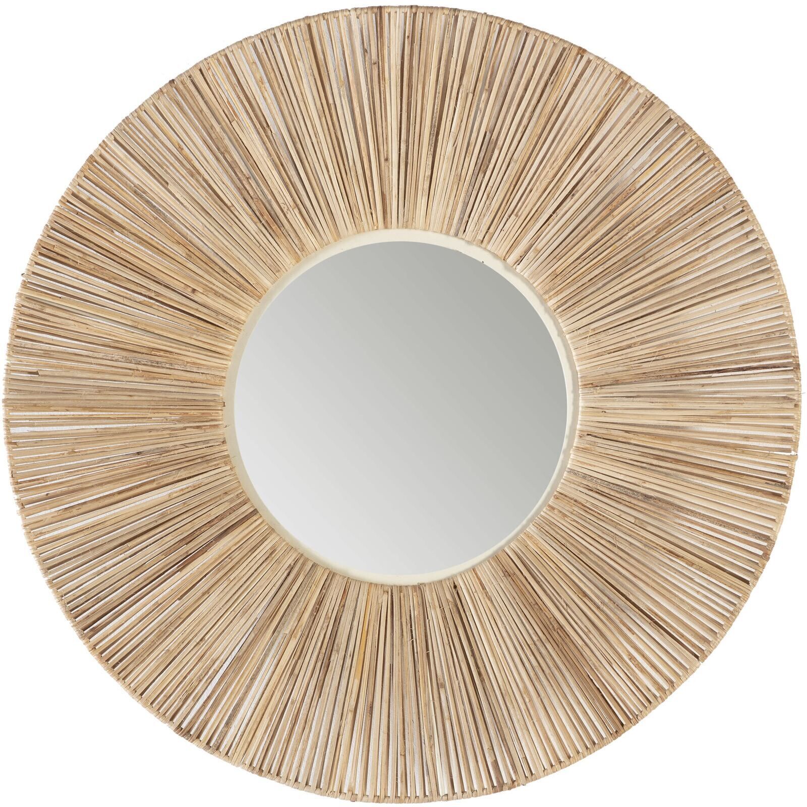 Miroir 66 X 8 X 66 Cm Bambou - Naturel