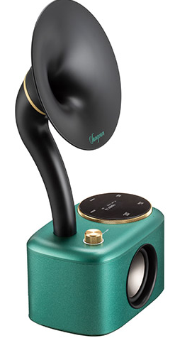 Radio de table gramophone, DAB+, FM AUX, Bluetooth, USB, écran tactile, rechargeable Sangean CP-100D