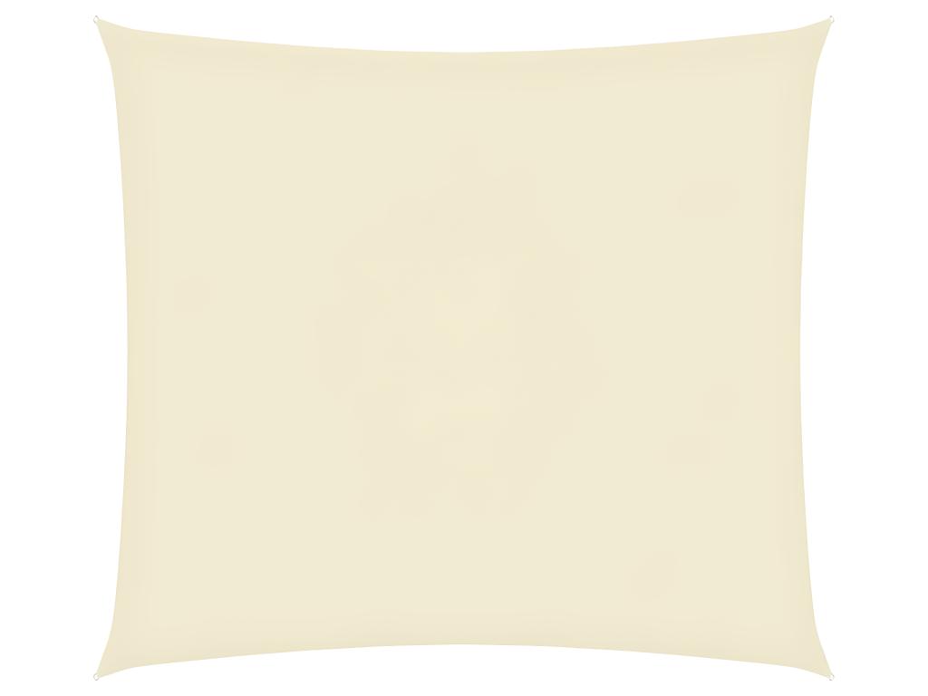Voile Toile D'ombrage Parasol Tissu Oxford Rectangulaire 3,5 X 4,5 M Crème 02_0009642