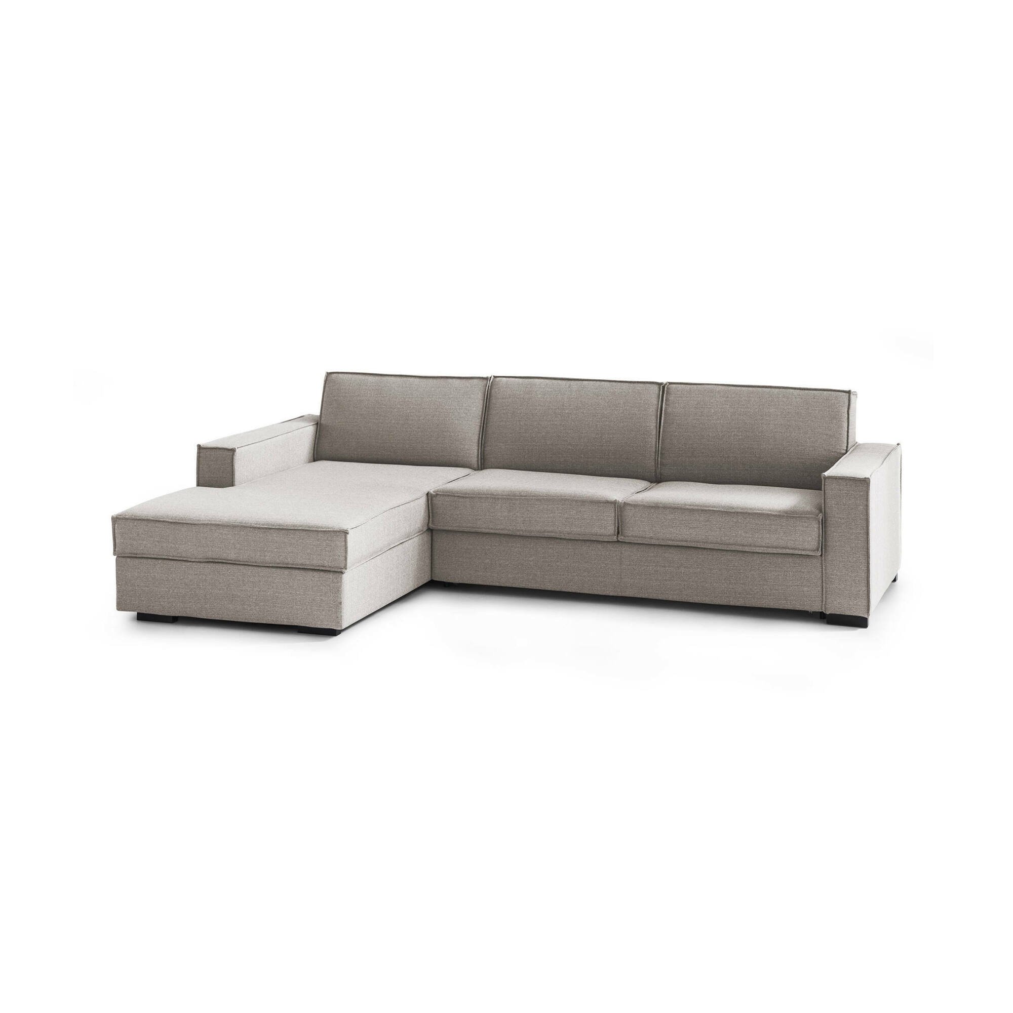 Canapé Lit,en Tissu,gris Tourterelle,280x95h90 Cm