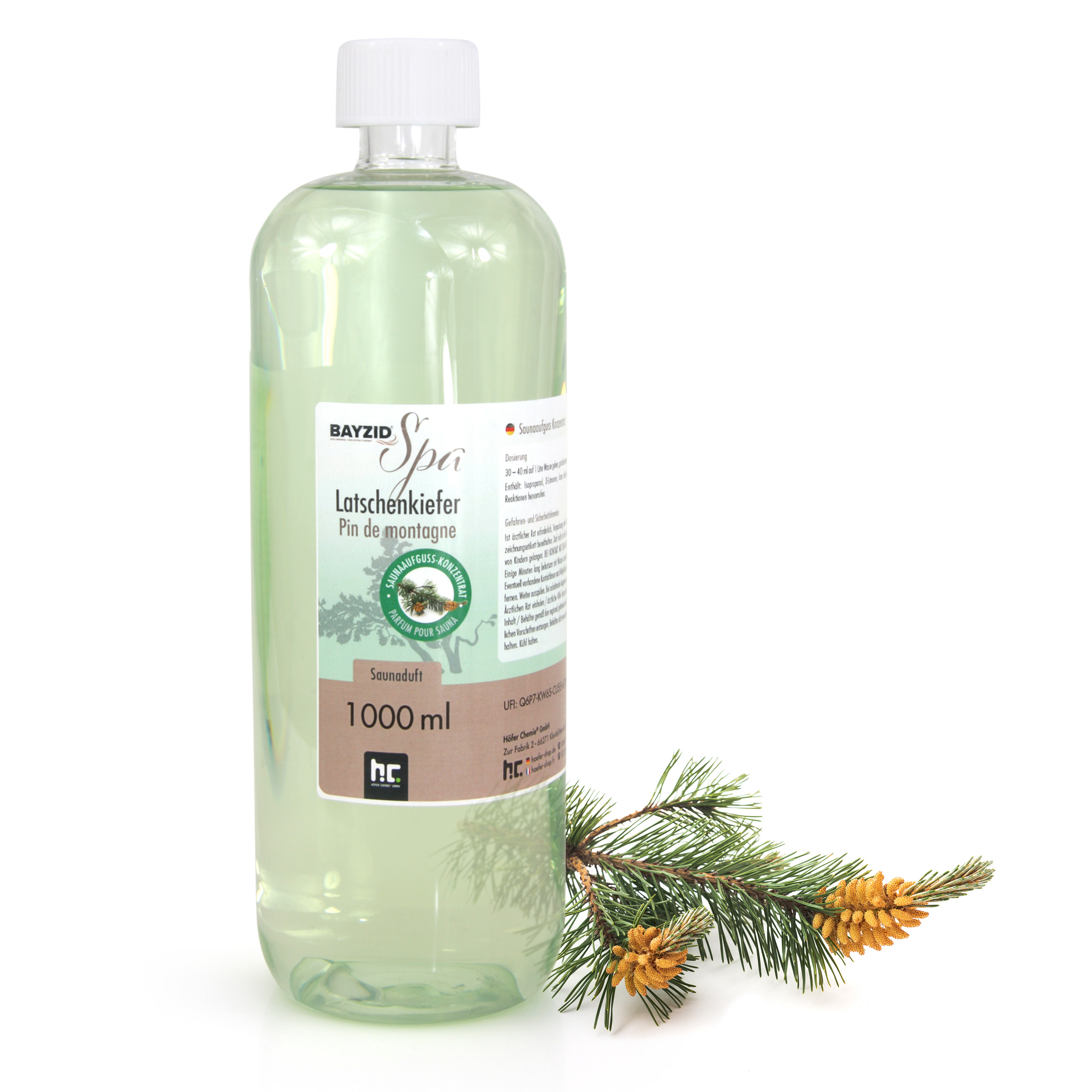 Parfum De Sauna Bayzid® Spa - Pin De Montagne En Bouteille De 1 Lx1