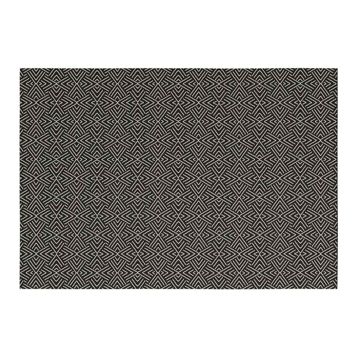 Tapis Tissé Déco "aztek" 160x230cm Noir