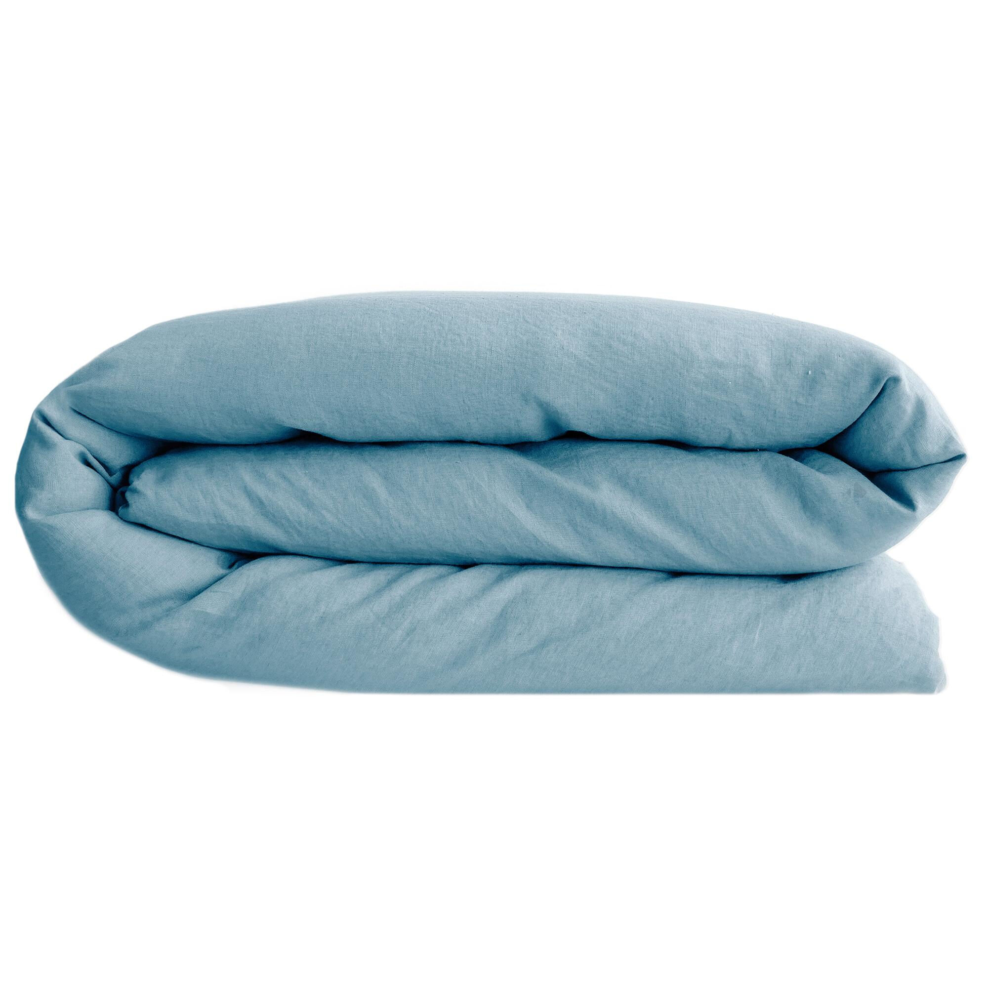 Linnea Sonate Housse De Couette Bleu Lin 240 X 220 Cm