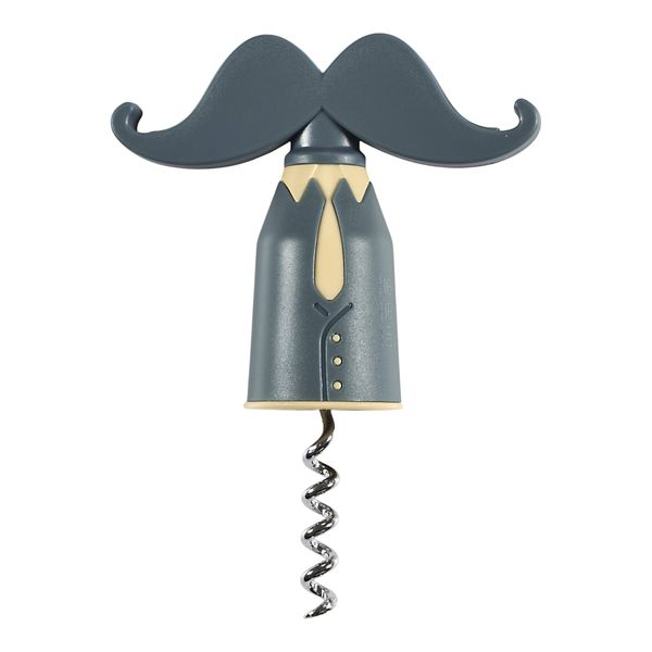 Tire-bouchon Cook Concept - Moustache - Élégant - Gris