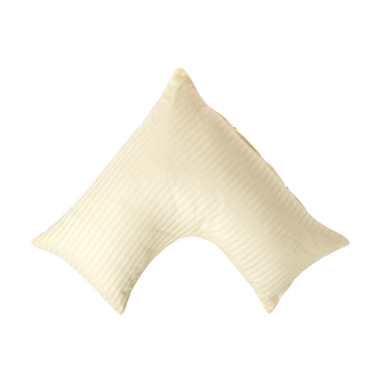 Taie D'oreiller Forme V Jaune Coton Égyptien 330tc Homescapes