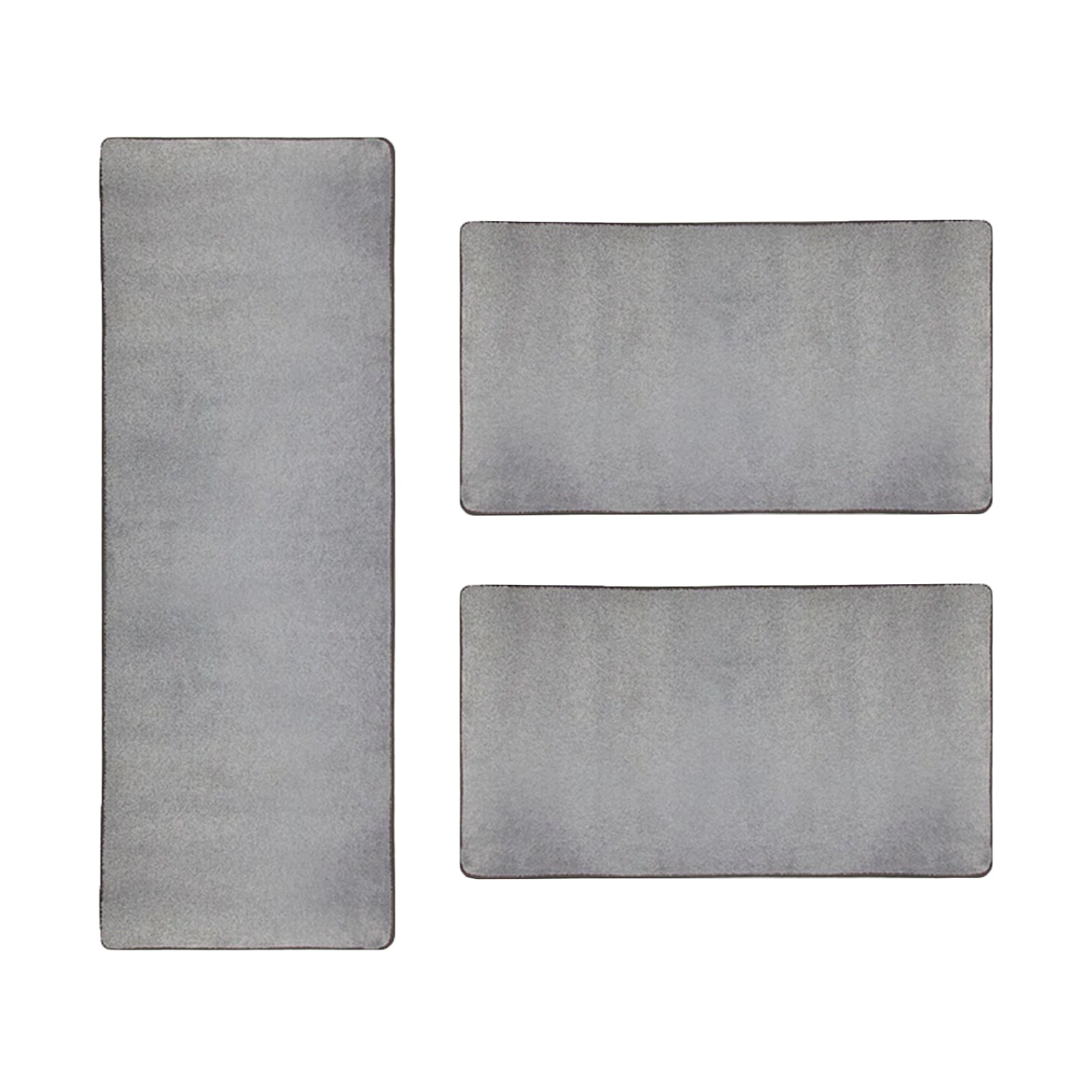 Descente De Lit Sundae Argent 73 1 Tapis 67 X 250 Cm + 2 Tapis 67 X 140 Cm - Floordirekt