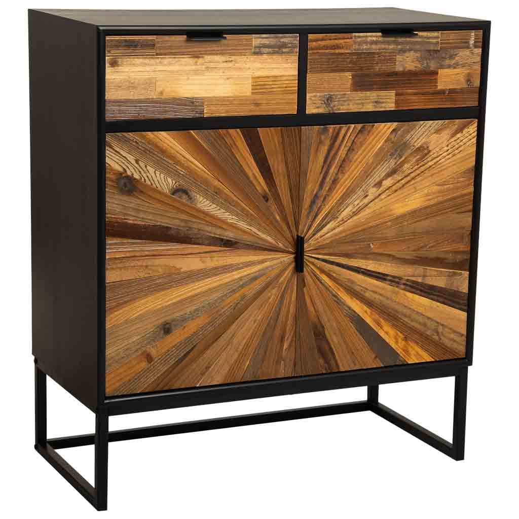 Buffet En Bois Recyclé Brun 80 X 39,5 X 89 Cm (h)