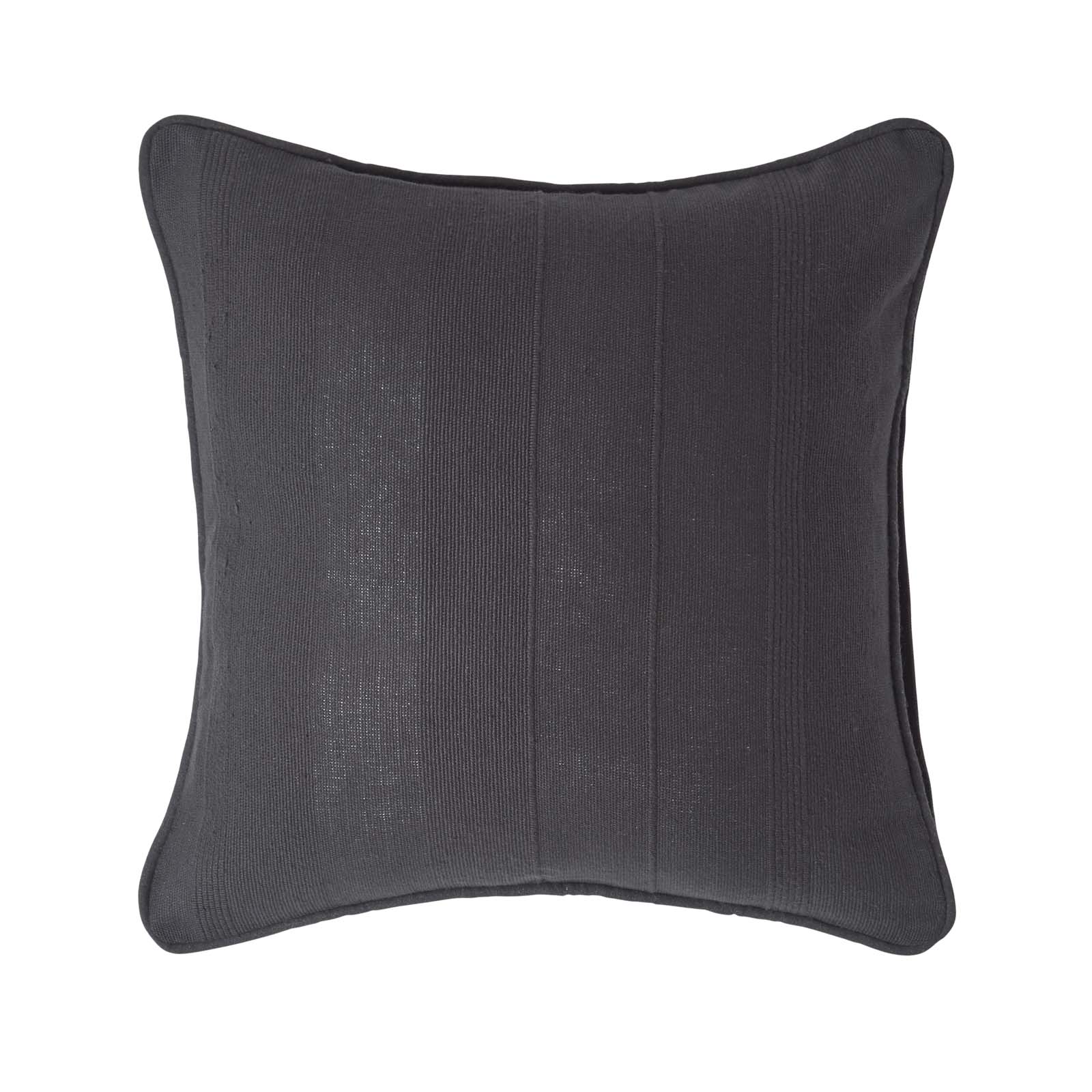 Housse De Coussin En Coton Rajput Noir 60x60cm - Homescapes