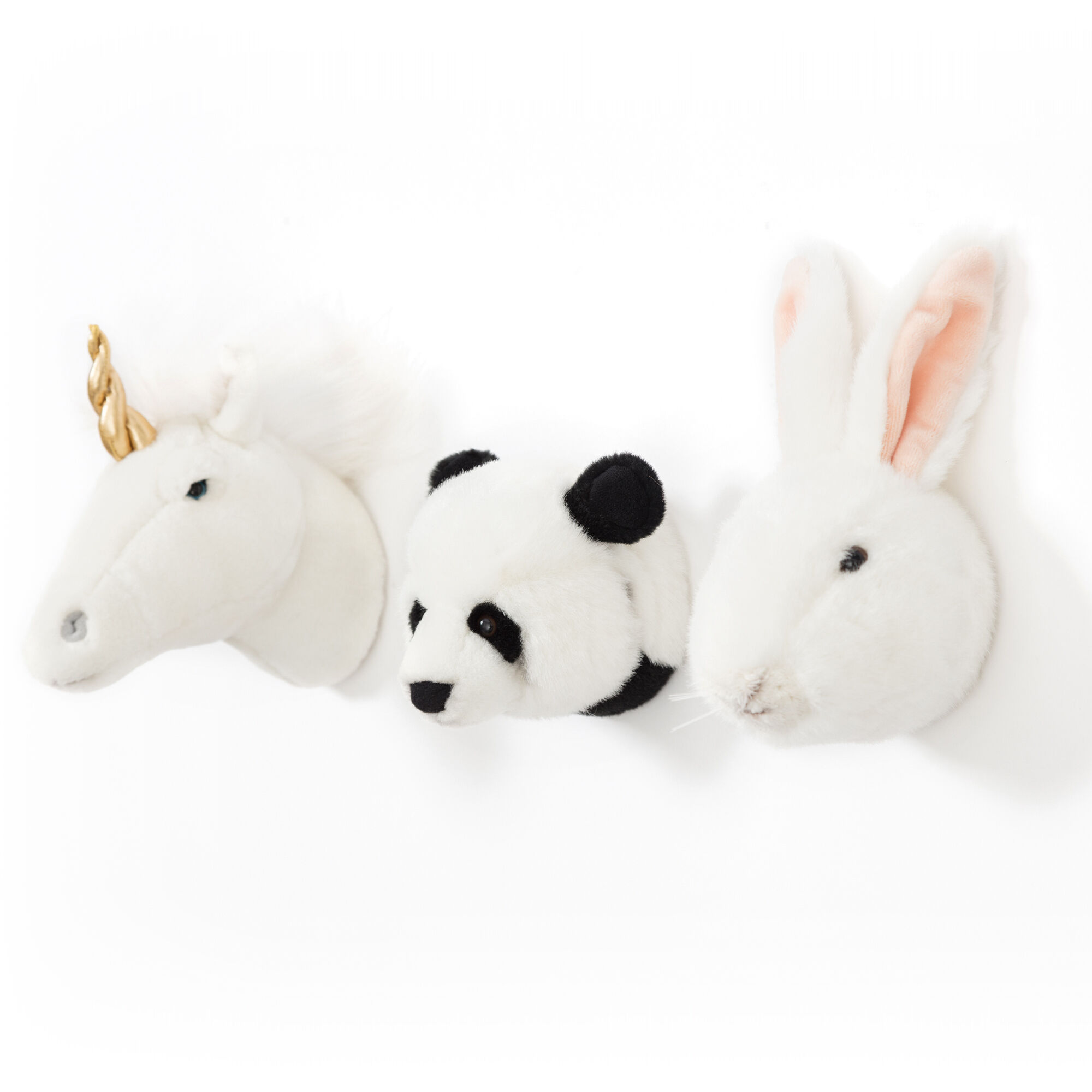 Peluche Trophée Mini 3 Petites Têtes Collection Lovely
