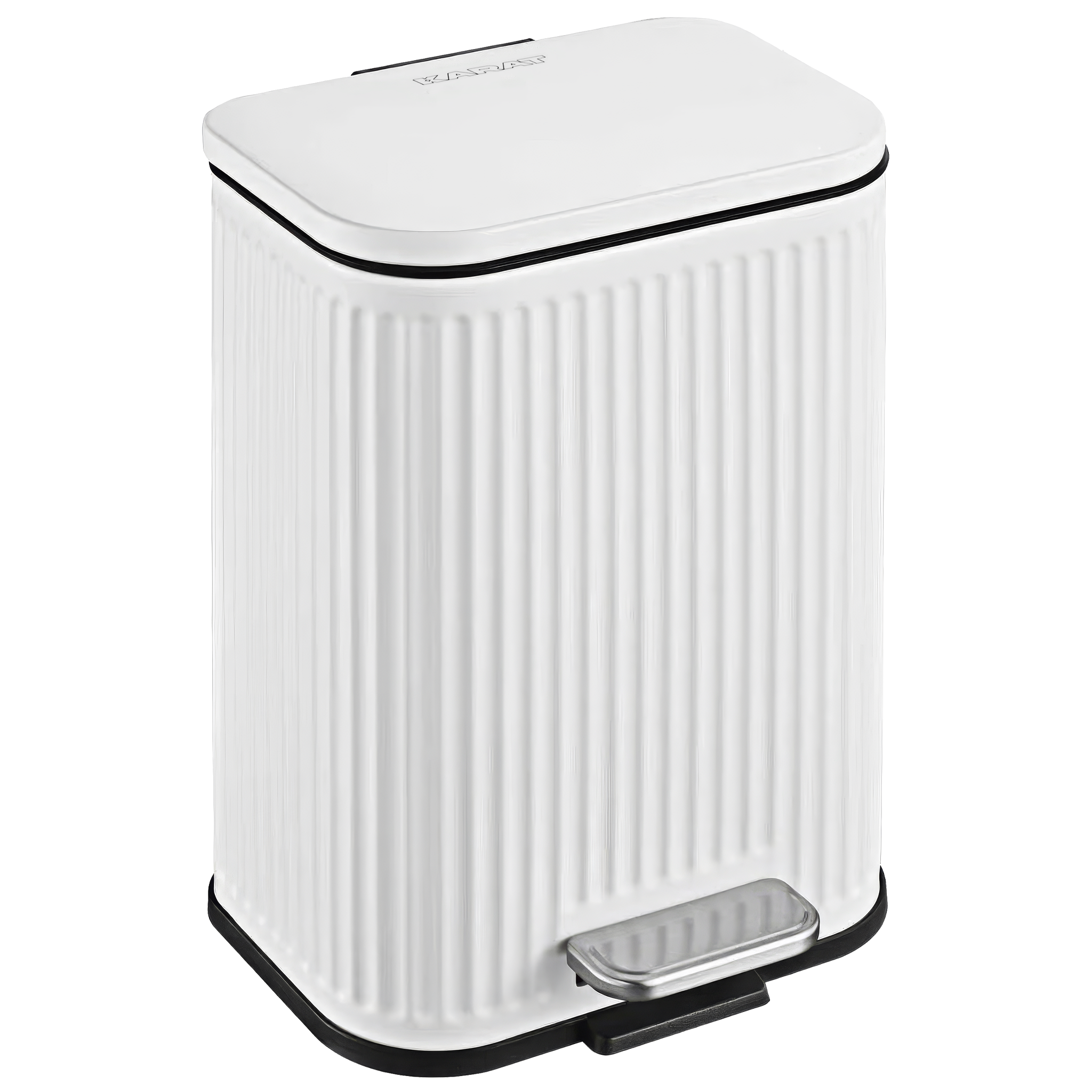 Poubelle De Cuisine Miles, Blanc, 5 Litres