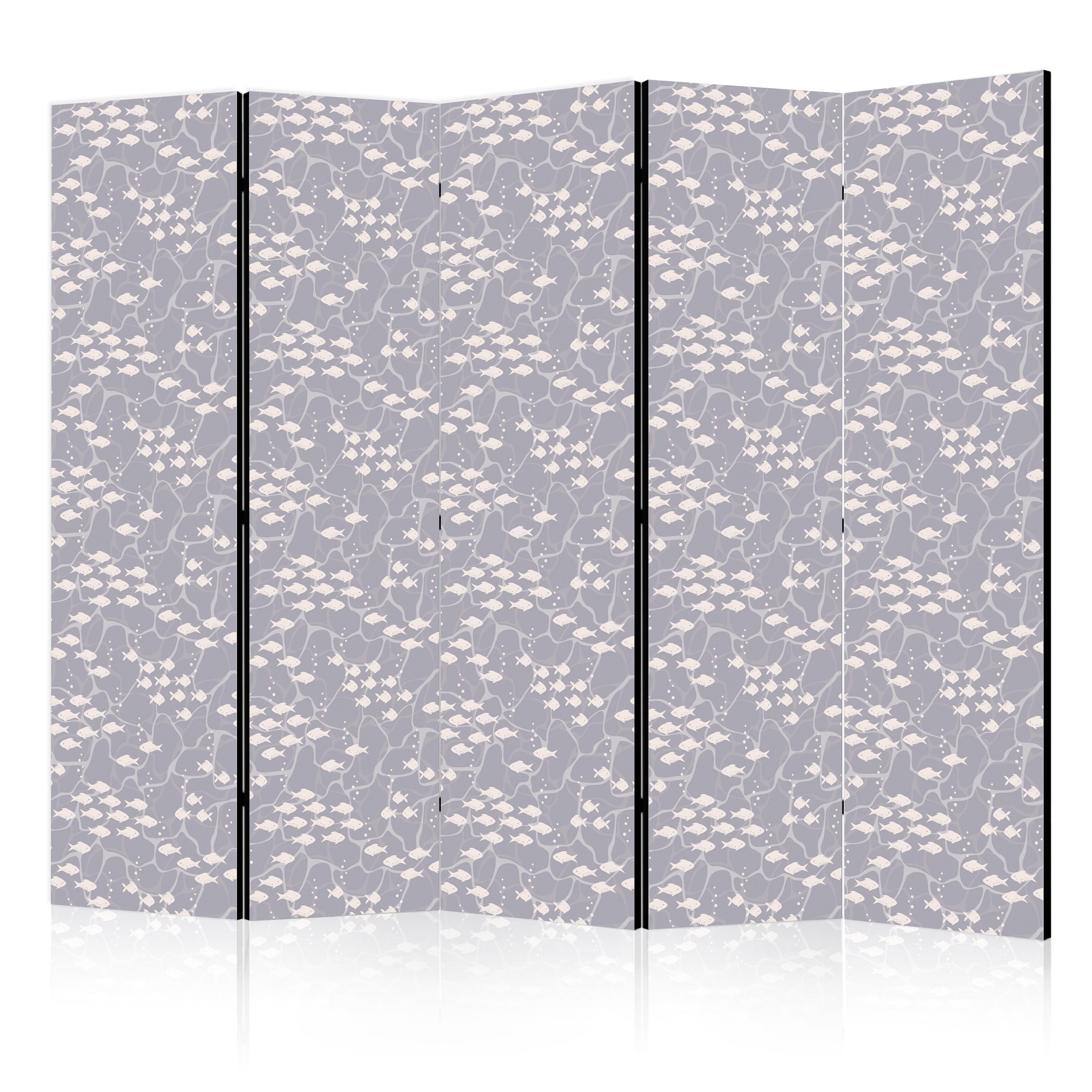 Paravent -minuscules Poissons En Nuances De Gris 225x172