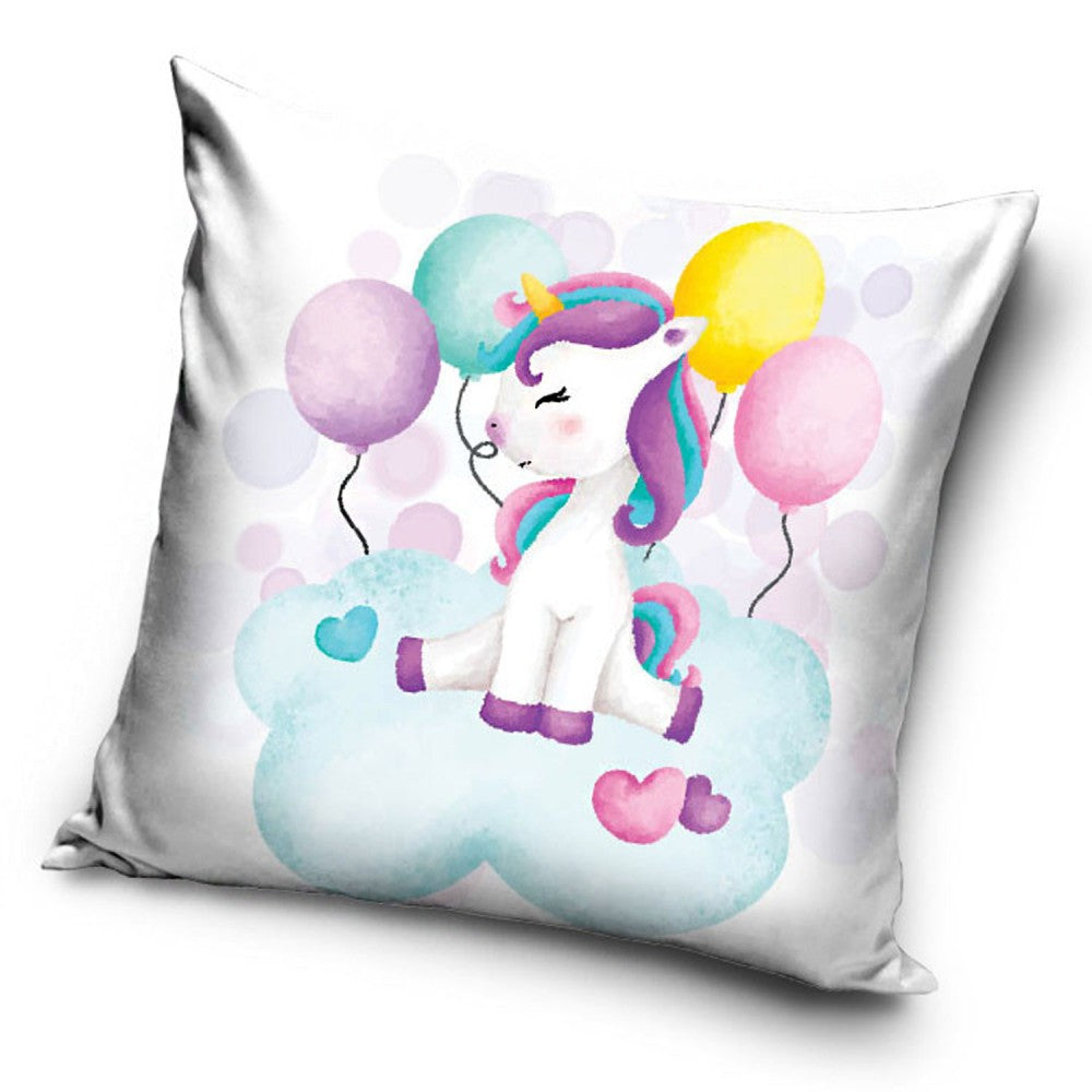 Coussin Décoratif Ballon Licorne 40x40 Cm