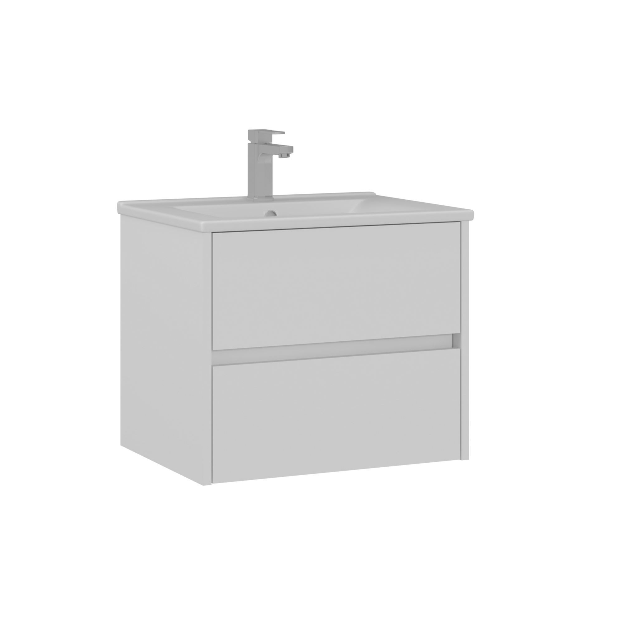 Meuble Vasque "side 65 V2" - 65 X 45 X 52 Cm - Matte White