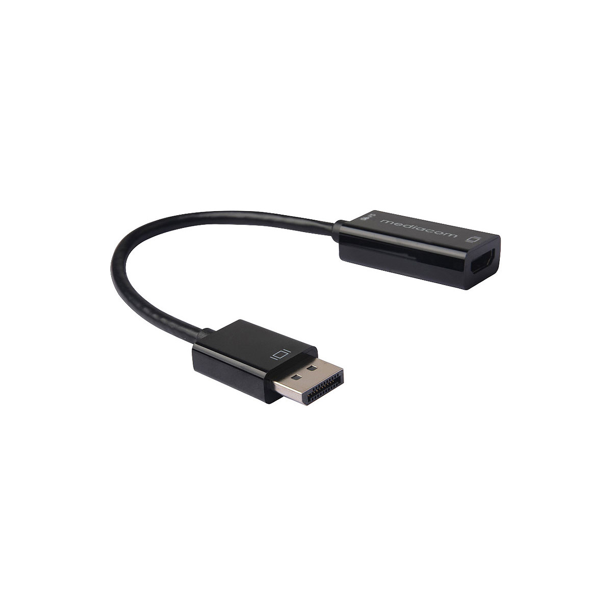 Mediacom Md-m301 Câble Vidéo Et Adaptateur Displayport Hdmi Type A (standard) Noir