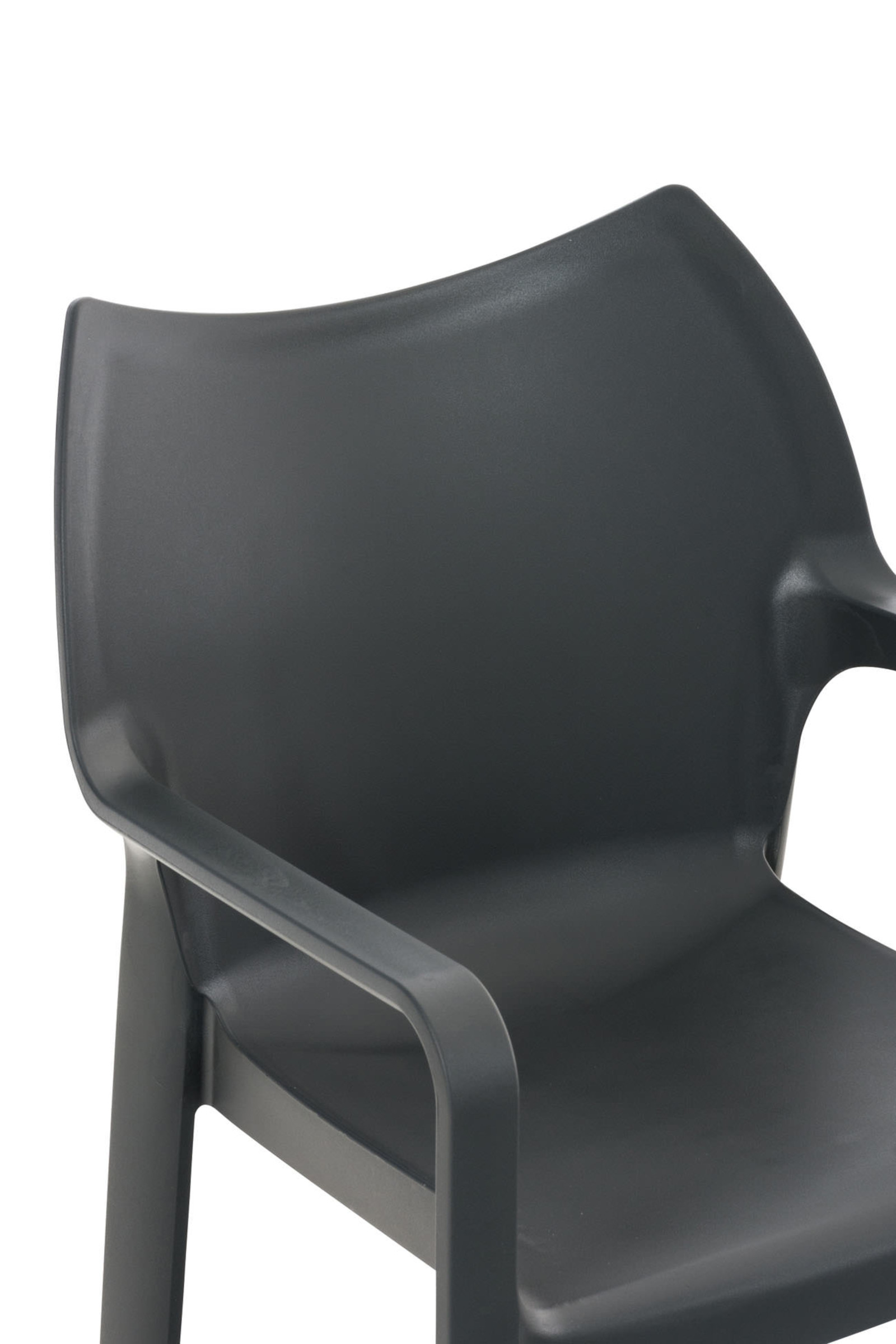 Lot De 4 Chaises Diva Gris Foncé