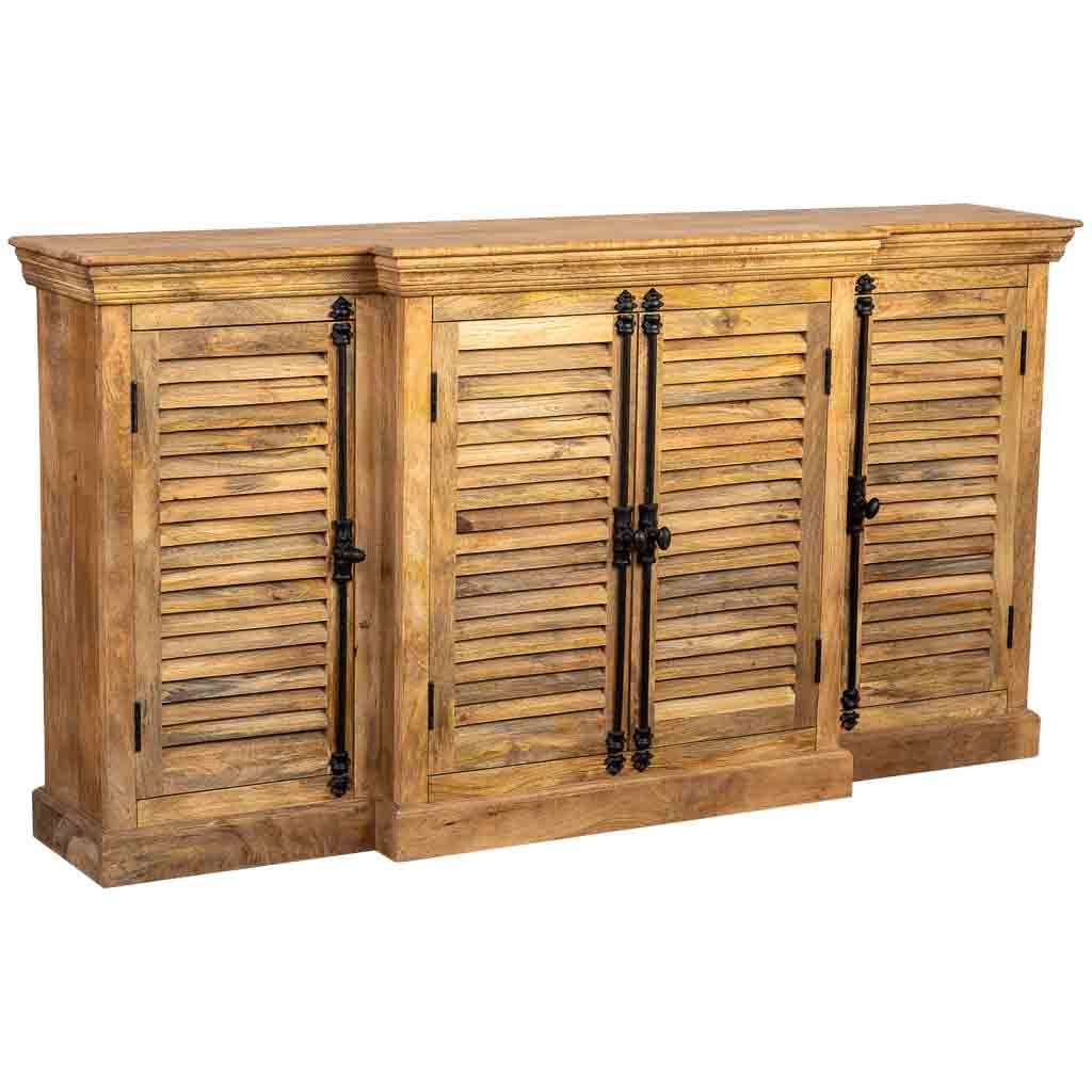 Buffet En Bois Naturel 180x40x95