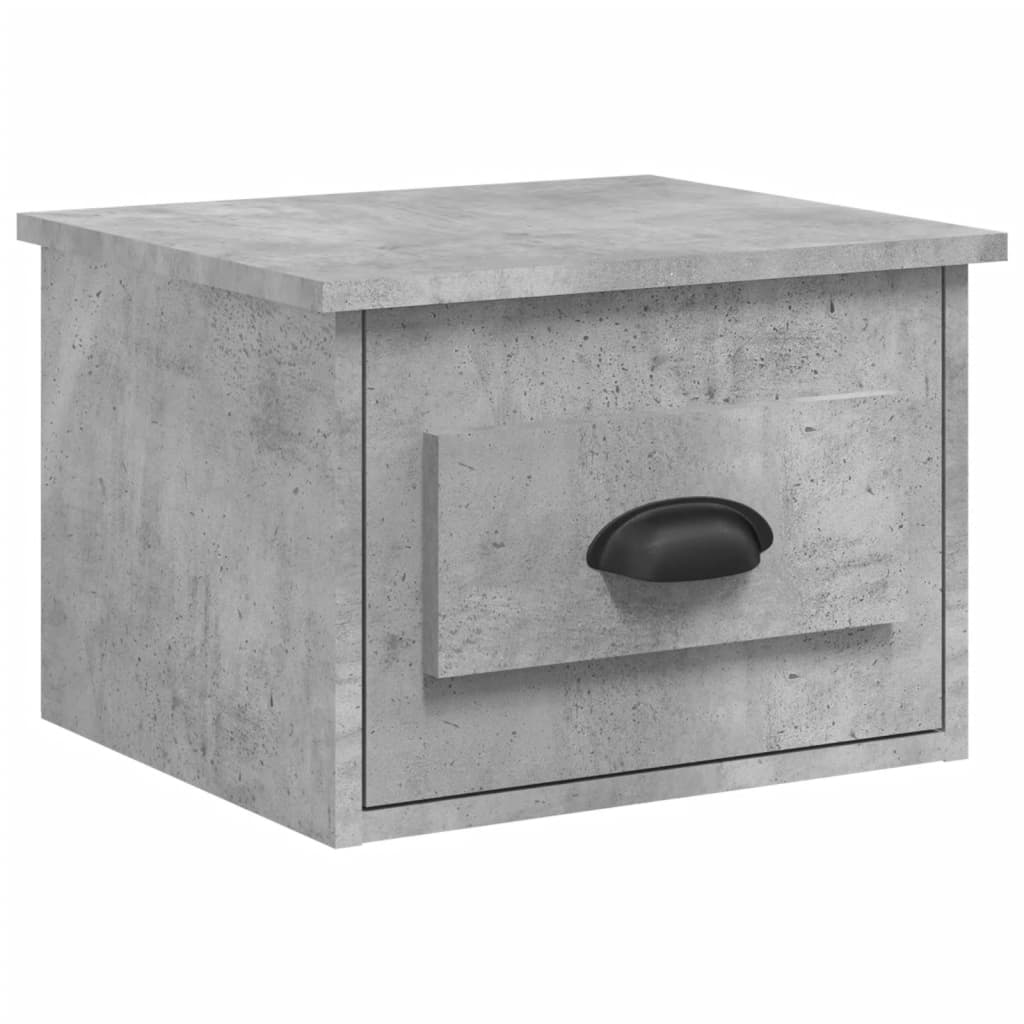 Table De Chevet Murale Avec Tiroirs 50 X 36 X 40 Cm Bois D'ingénierie Dec034304