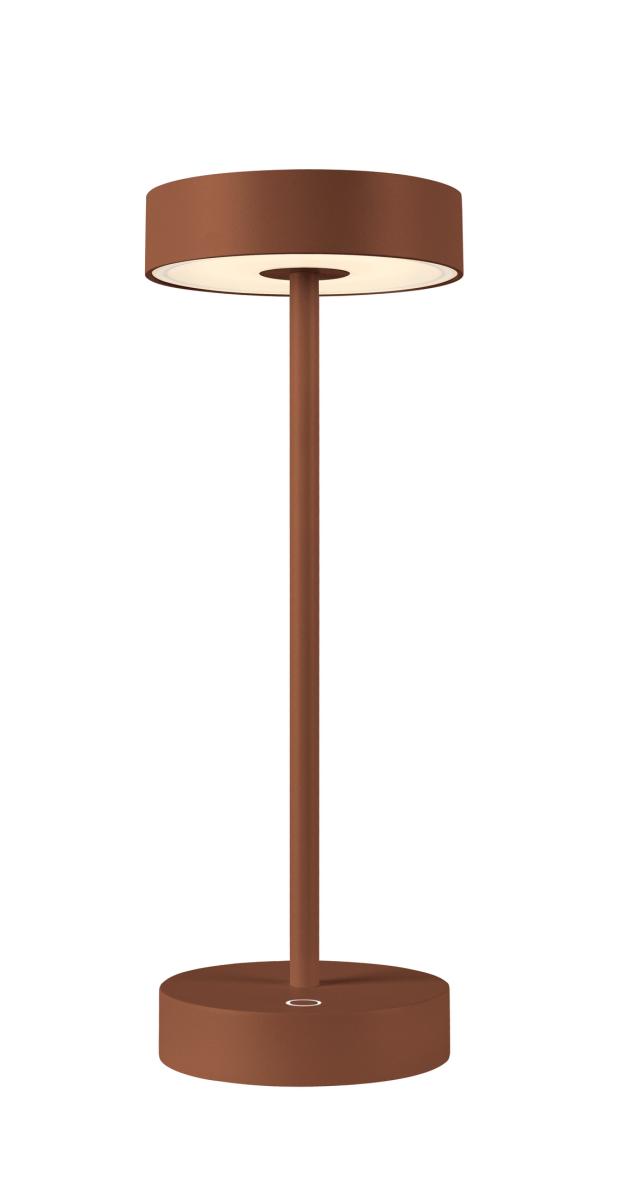 SLV Luminaire LED rechargeable Vinolina, rouille, CCT, aluminium, hauteur