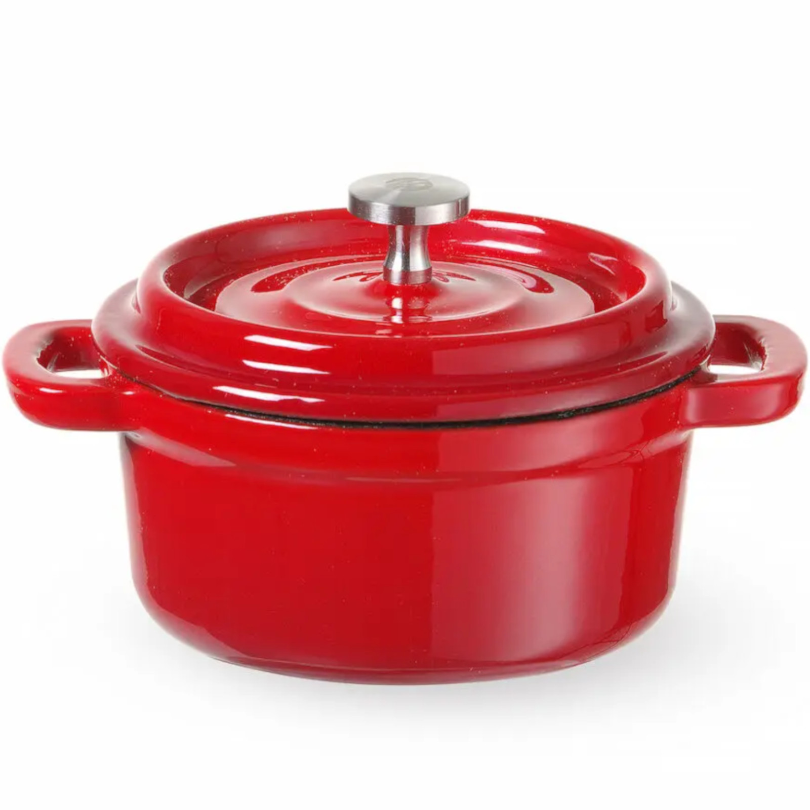 Marmite En Fonte Émaillée 0,27 L Rouge - Hendi 626856