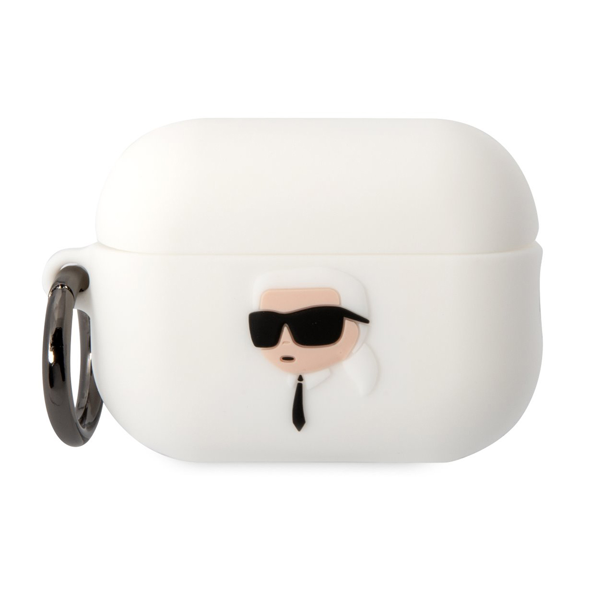 Coque Silicone Airpods Pro 2 Karl Head 3d Luxe Antichoc Blanc Karl Lagerfeld