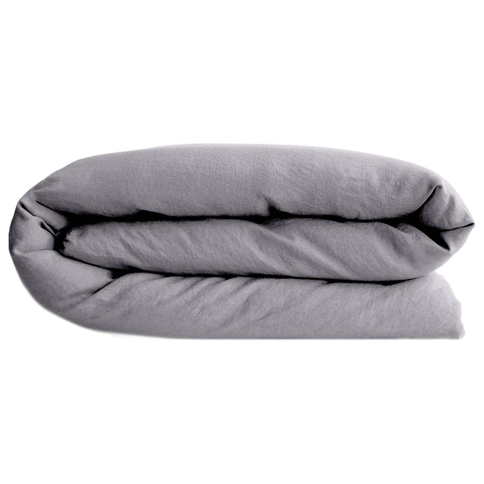 Linnea Sonate Housse De Couette Gris Lin 200 X 200 Cm