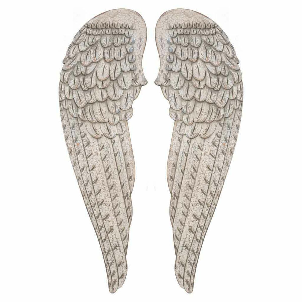Ensemble De Figurines Alexandra House Living Blanc Bois Mdf Ailes 4 X 103 X 32 Cm