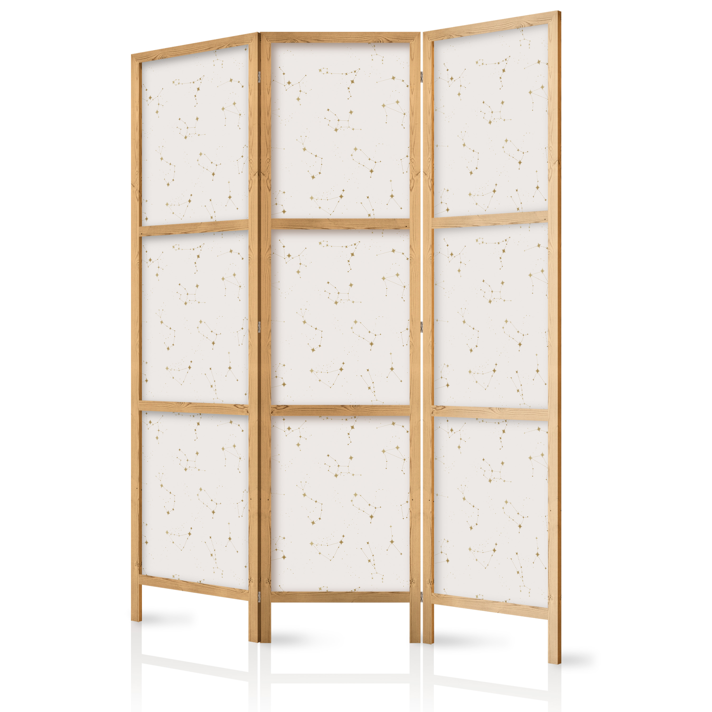 Paravent Japonais -constellations Délicates Aux Tons Chauds 135x172