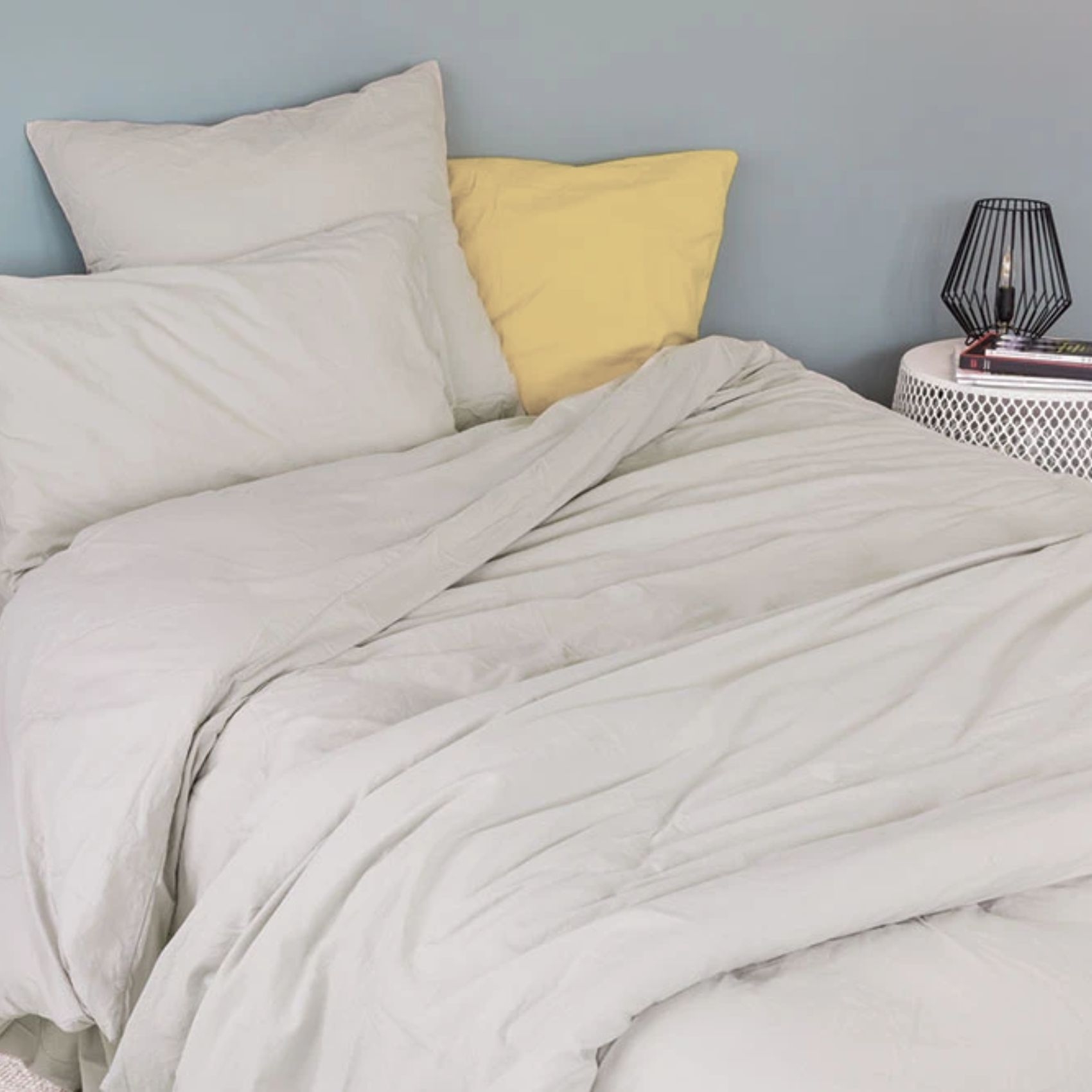 Housse De Couette Coton Lavé Oekotex