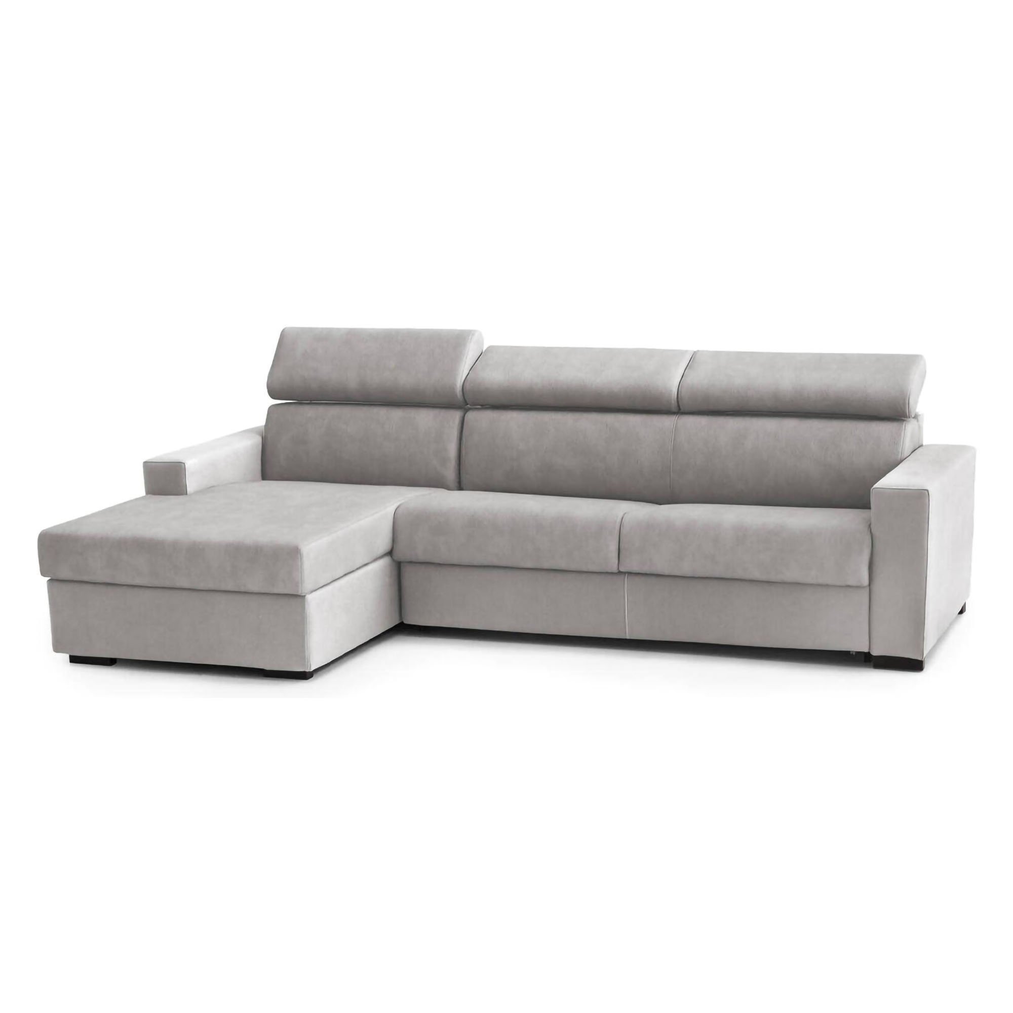 Canapé Lit,en Tissu,gris,260x95h85 Cm