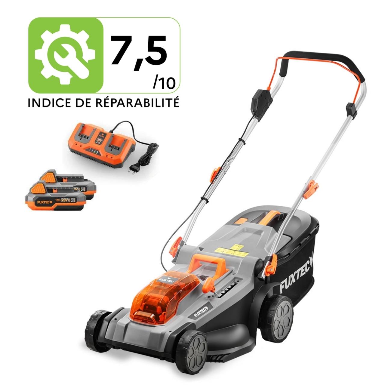 Tondeuse À Batterie Fuxtec FX-E2RM37SET 40v 37 Cm 2 Batteries 4ah
