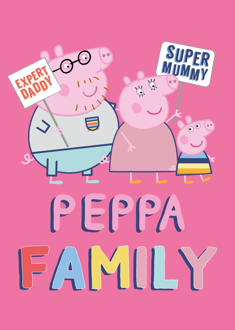 Brandmac Peppa Pig Family Couverture Polaire Polyester Rose 100 X 140 Cm 1235001