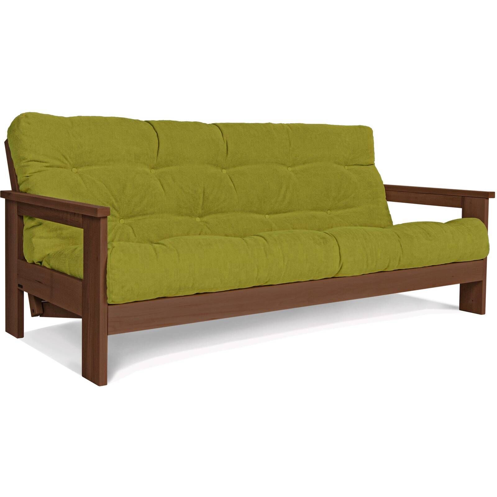 Canapé Lit Mexico - 145 X 200 Cm - Bois Clair Et Beige