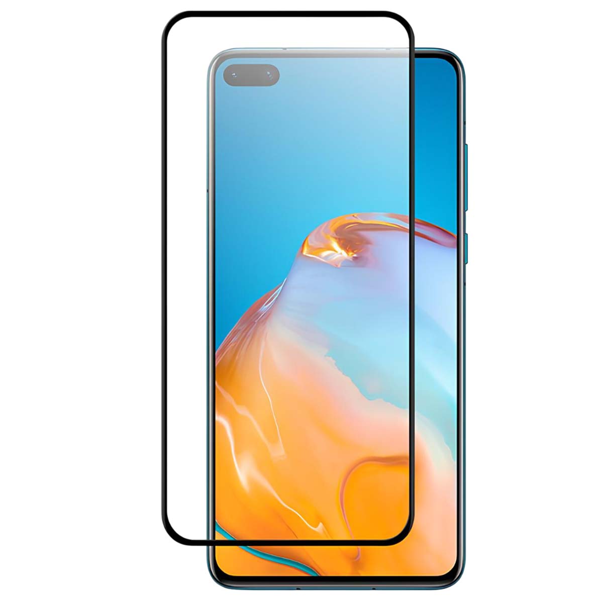 Verre Trempé 9h Pour Huawei P40 Plus Série 3d Armour Glass Ultra Résistant Noir Transparent Crong