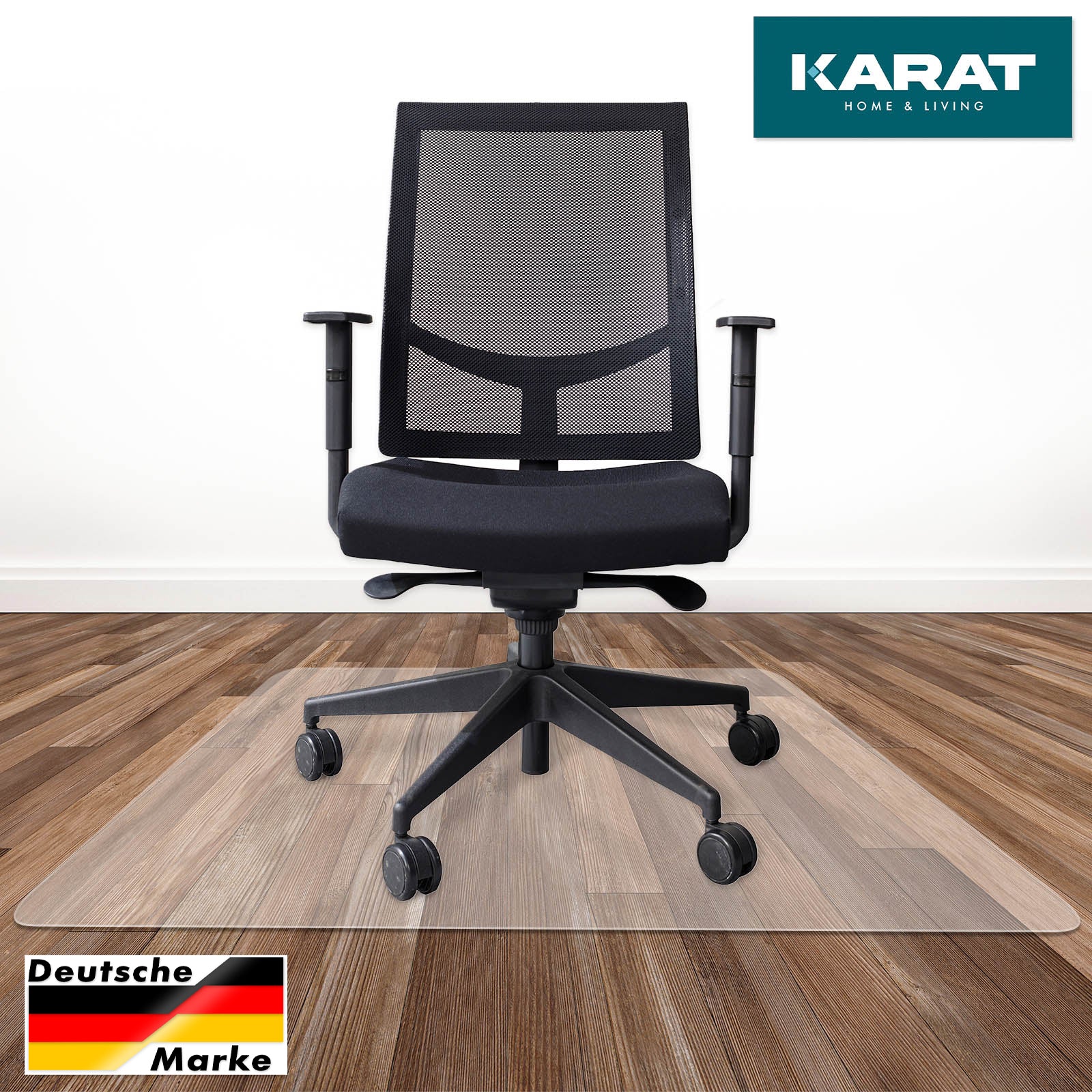 Tapis Protège-sol Pour Sols Durs Polycarbonate Transparent Et Fomes 114 X 130 Cm