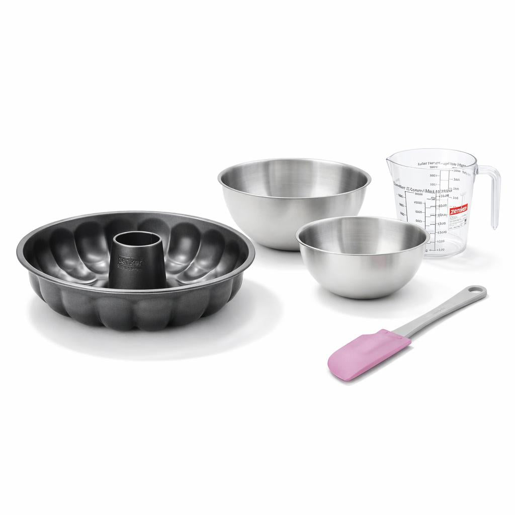 Set De 5 Ustensiles De Pâtisserie Moule À Gâteaux Bol Spatule
